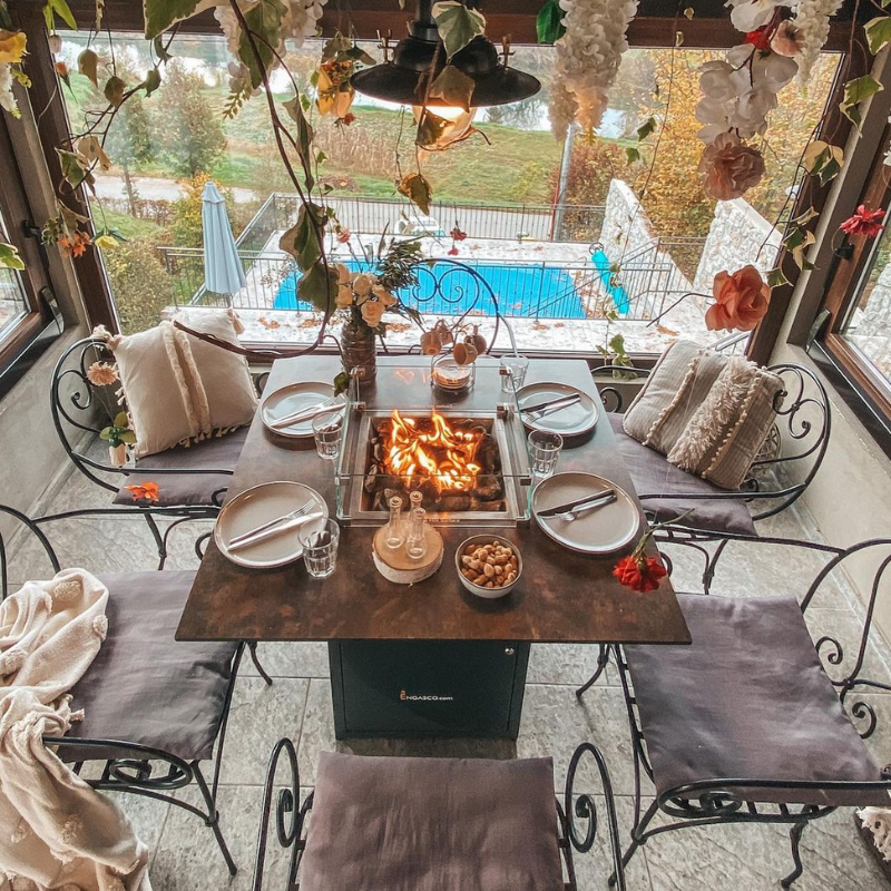 table top gas firepit