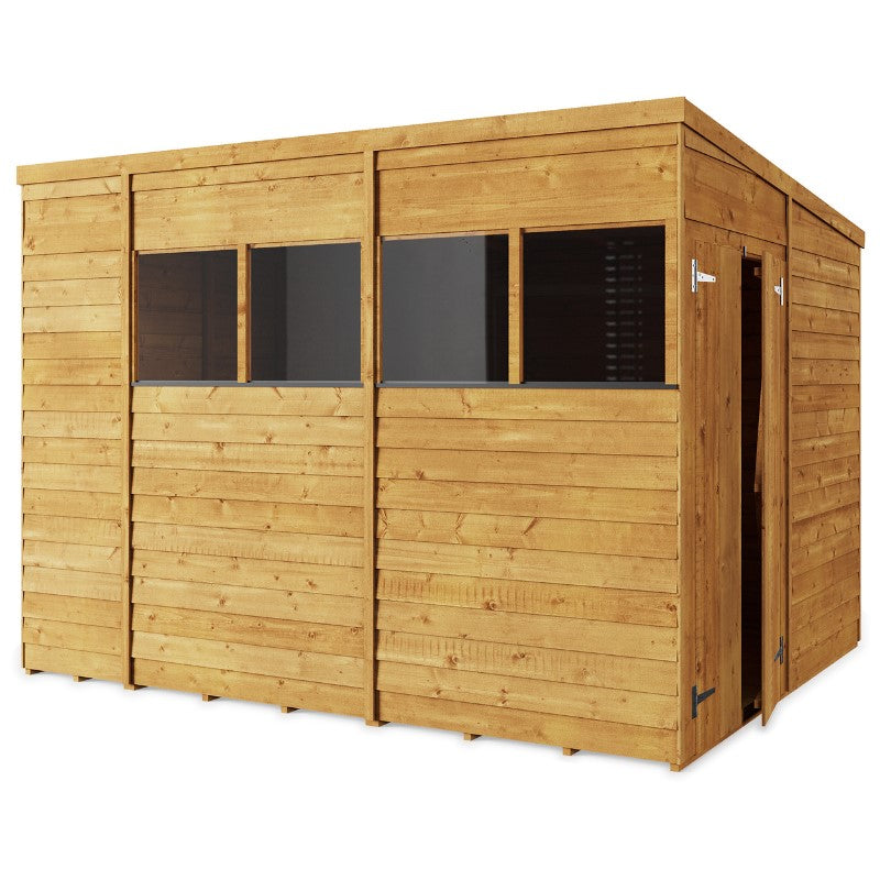 pent overlap shed