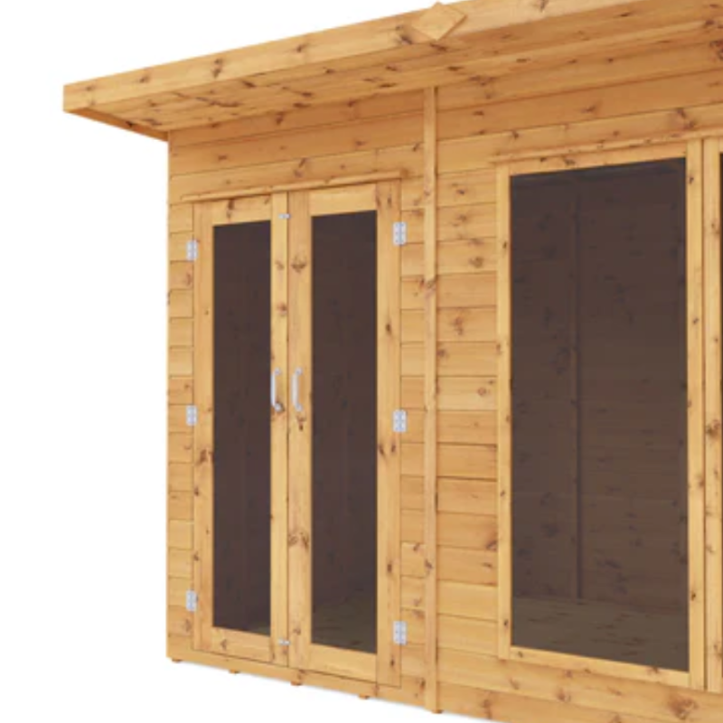 summerhouse with side shed