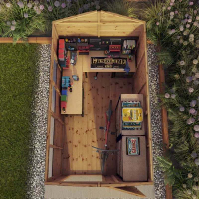 shiplap wooden shed