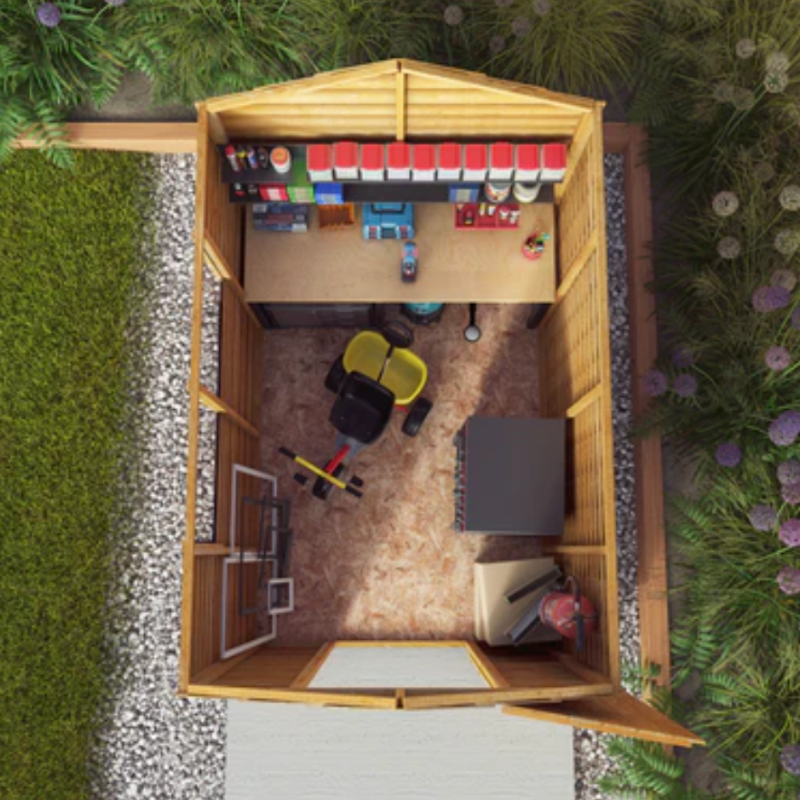 overlap apex shed
