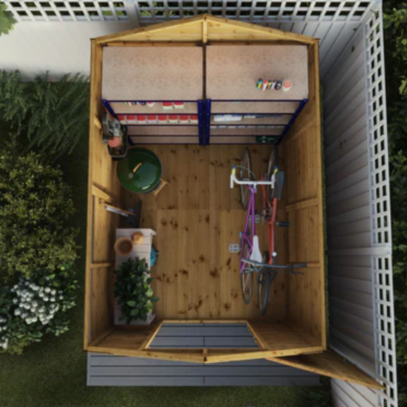 shiplap wooden shed