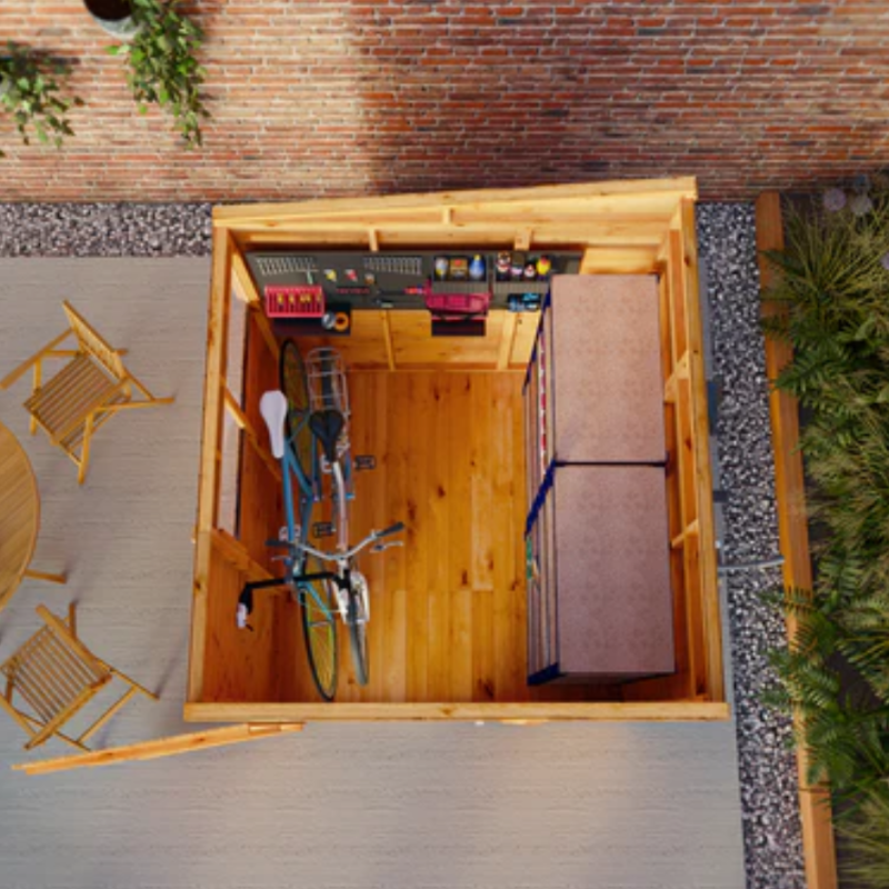 wooden apex sheds