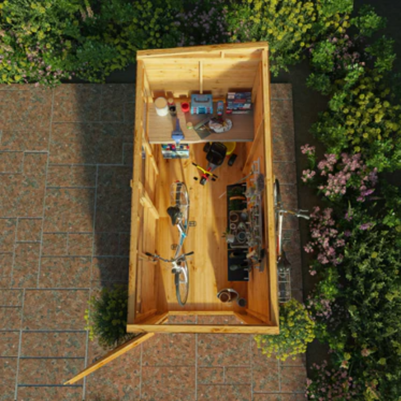 pent wooden garden sheds