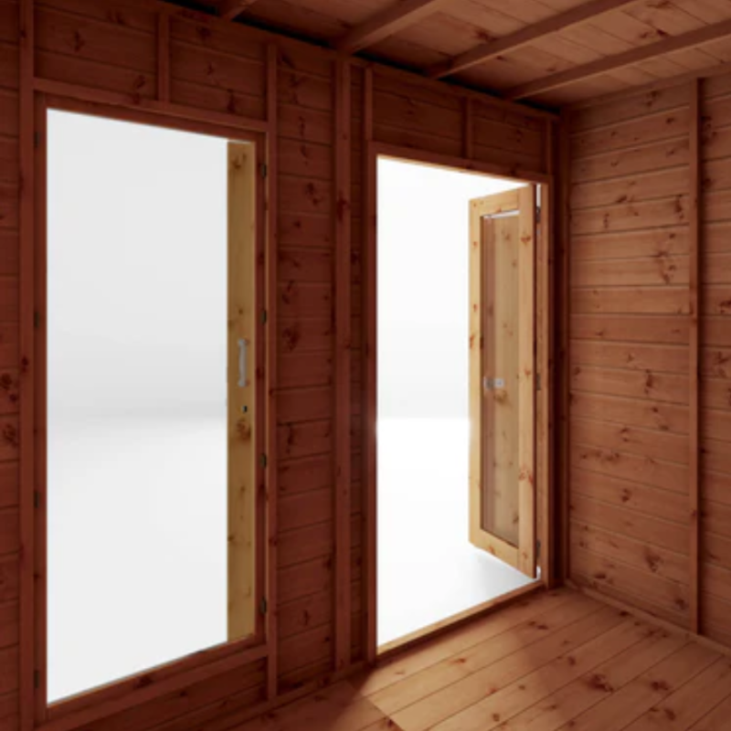 summerhouse with side shed installation included