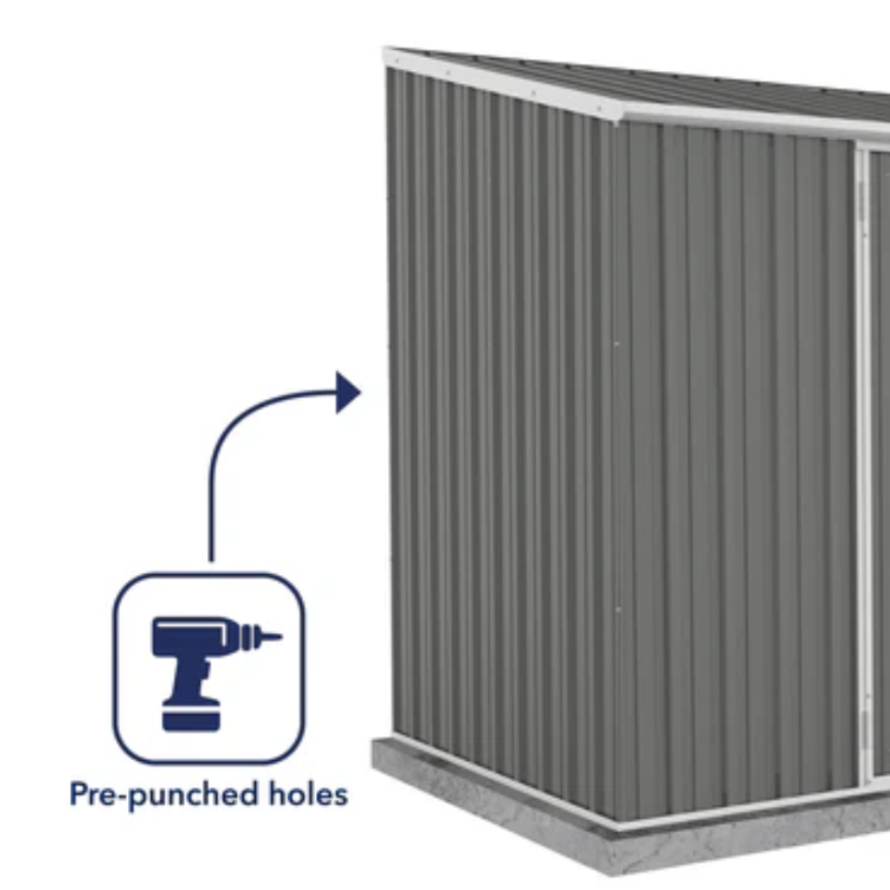 pent metal sheds