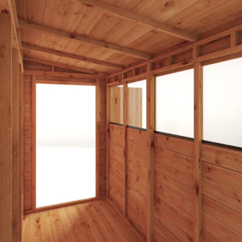 wooden pent garden sheds