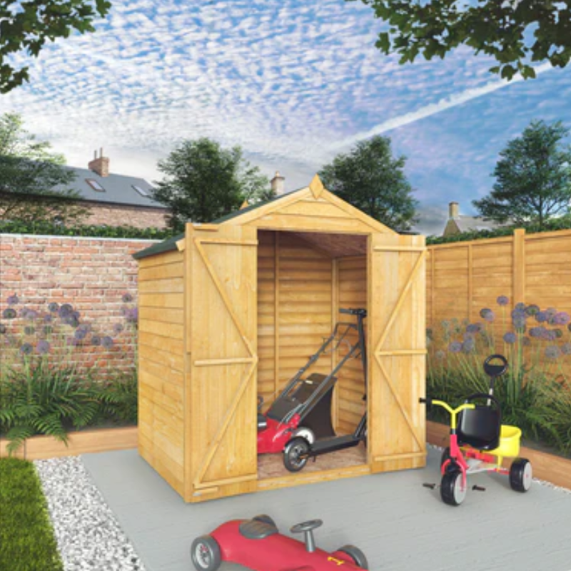 6x4 overlap apex shed