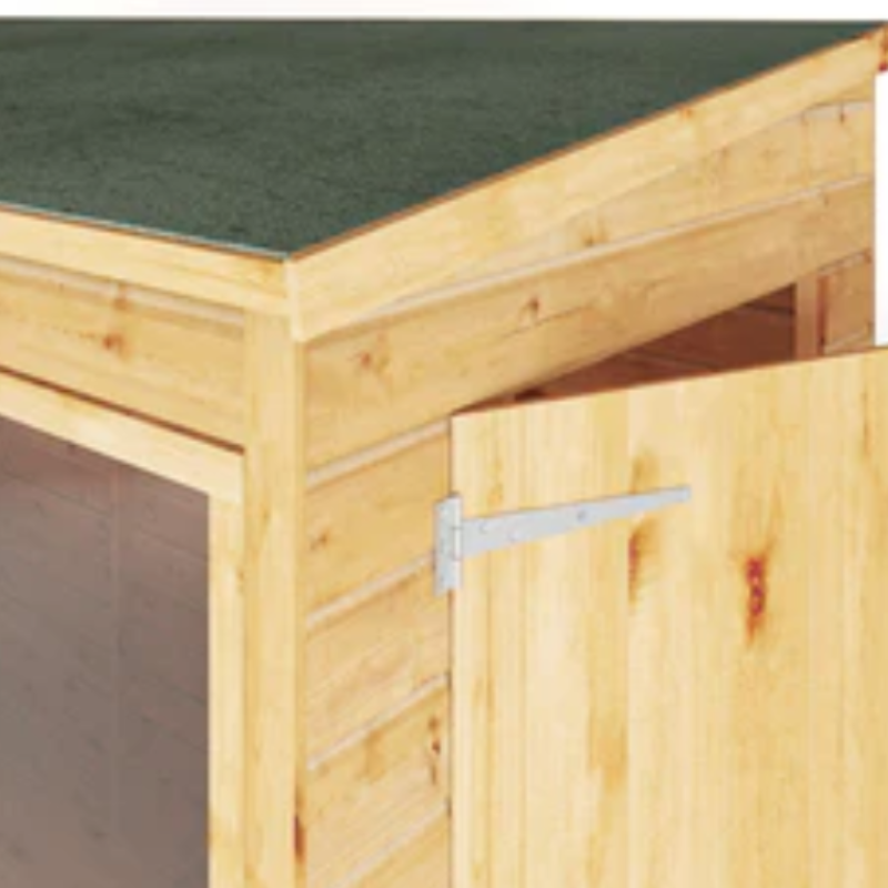 shiplap pent wooden shed