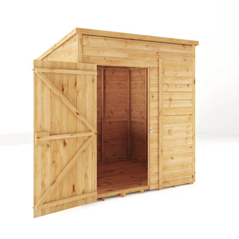 shiplap pent wooden shed