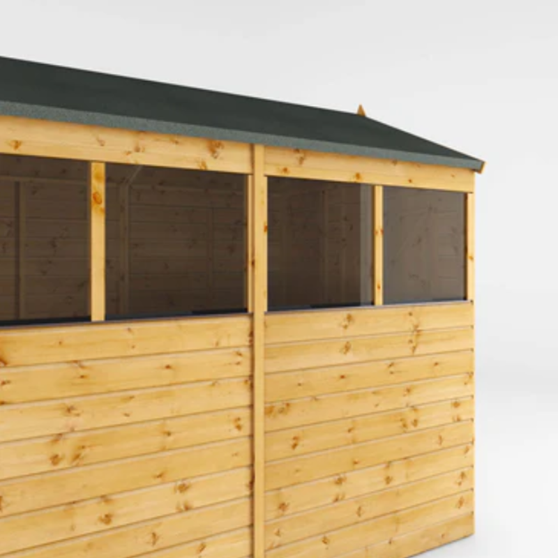 wooden apex sheds