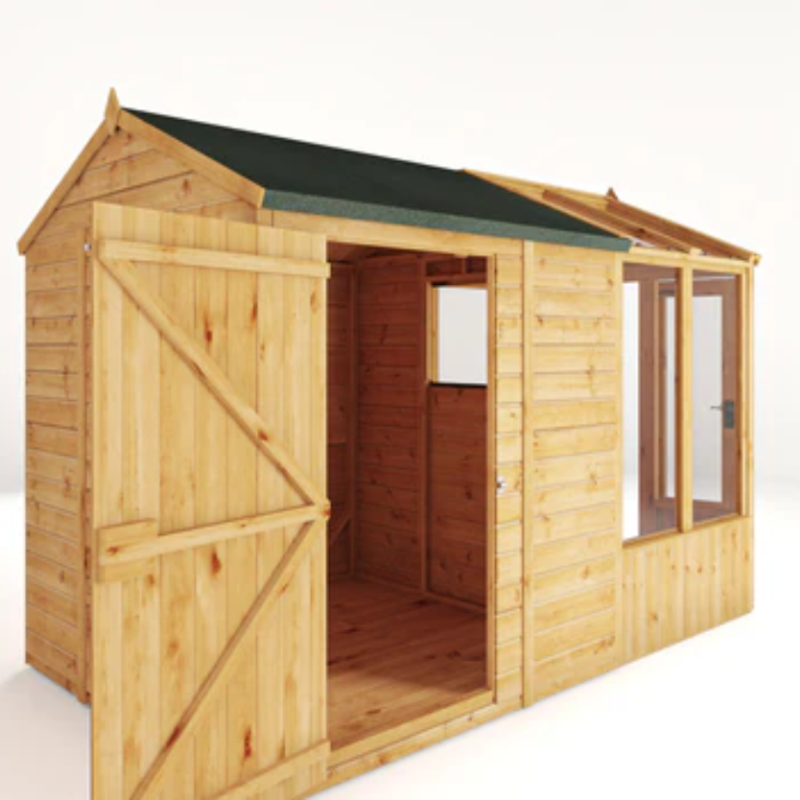 combi shed and greenhouse