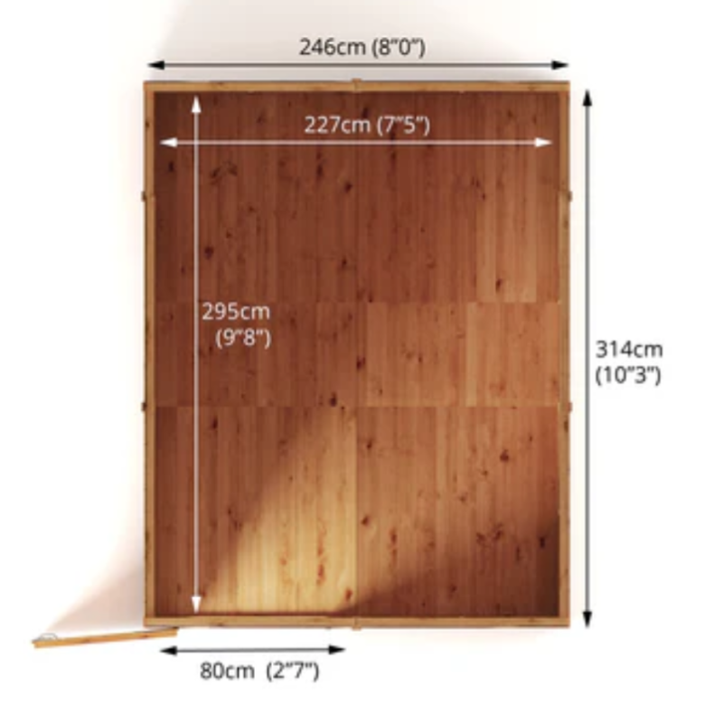 wooden apex sheds