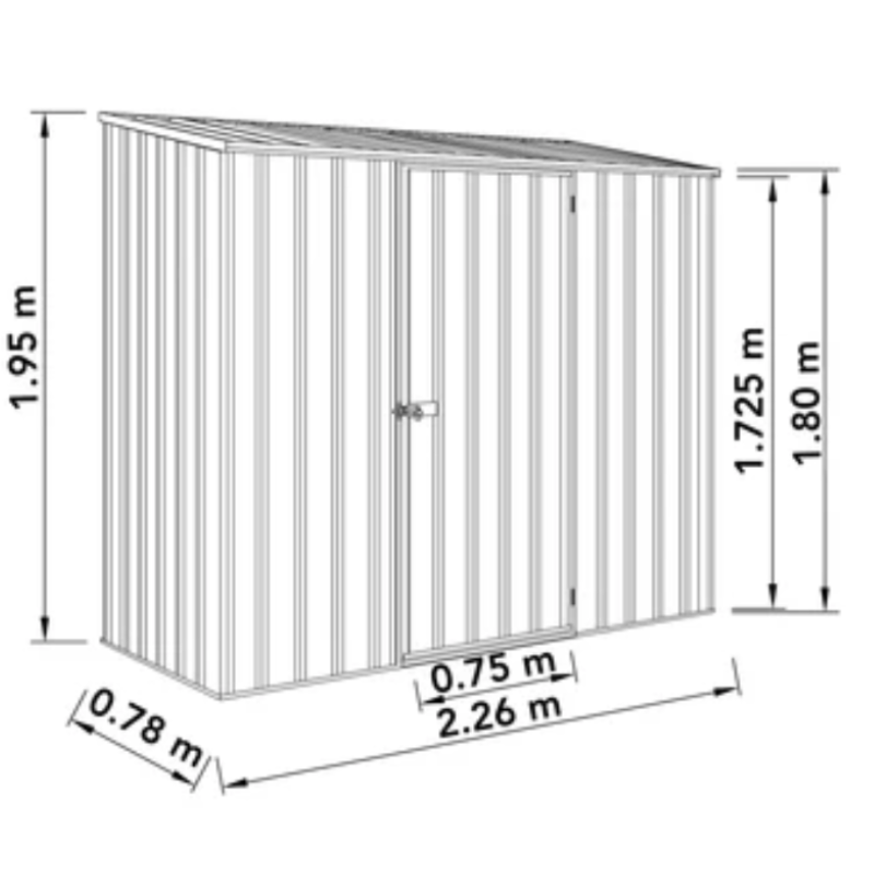 metal pent roof shed