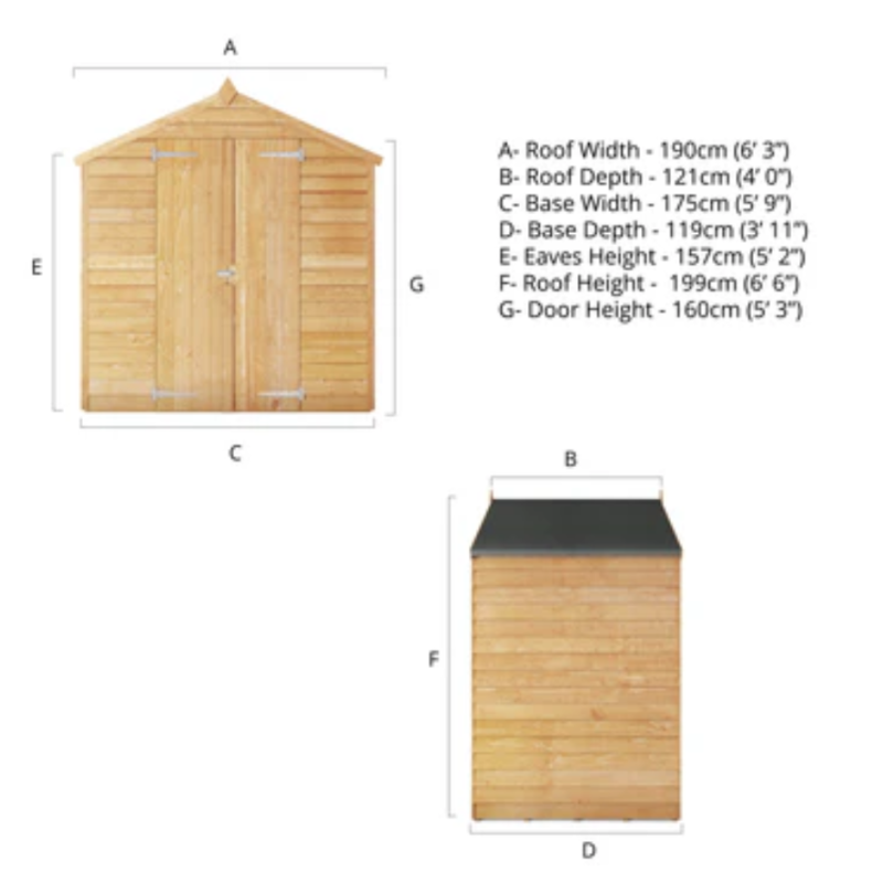 small wooden garden shed