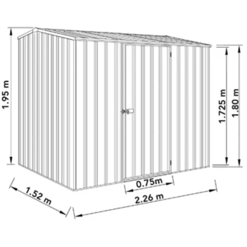 metal pent sheds