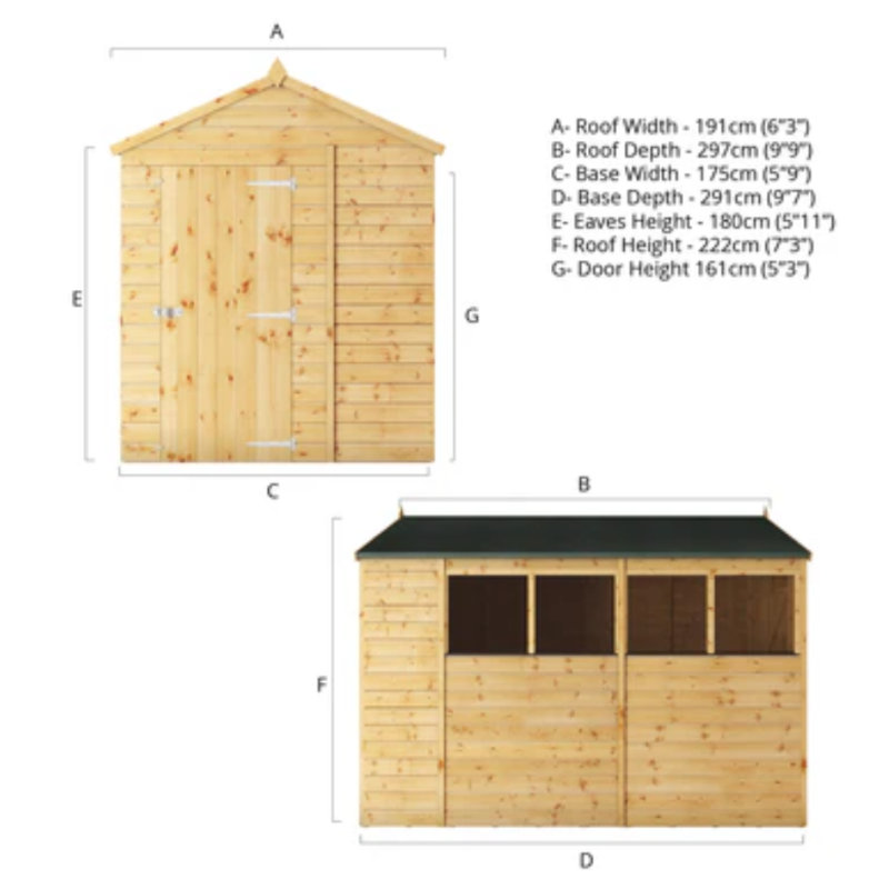 shiplap wooden shed