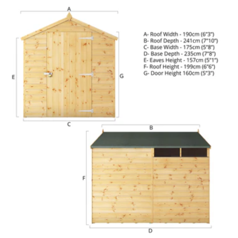 wooden shiplap sheds