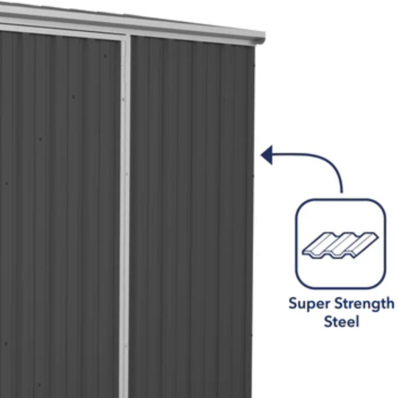 pent roof metal shed