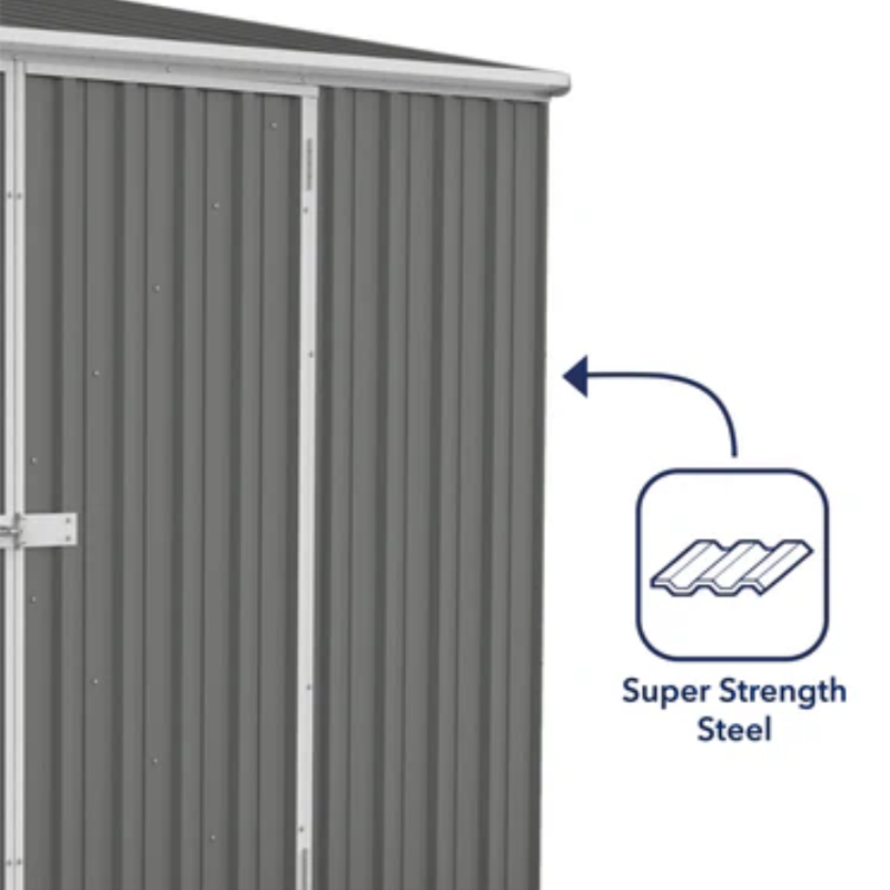 pent roof metal shed