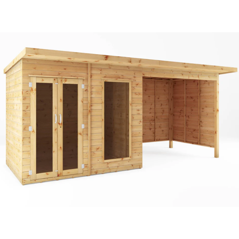 summerhouse with patio area
