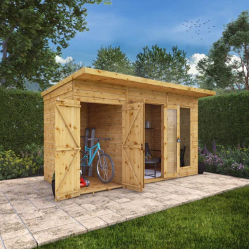 summerhouse with shed on side