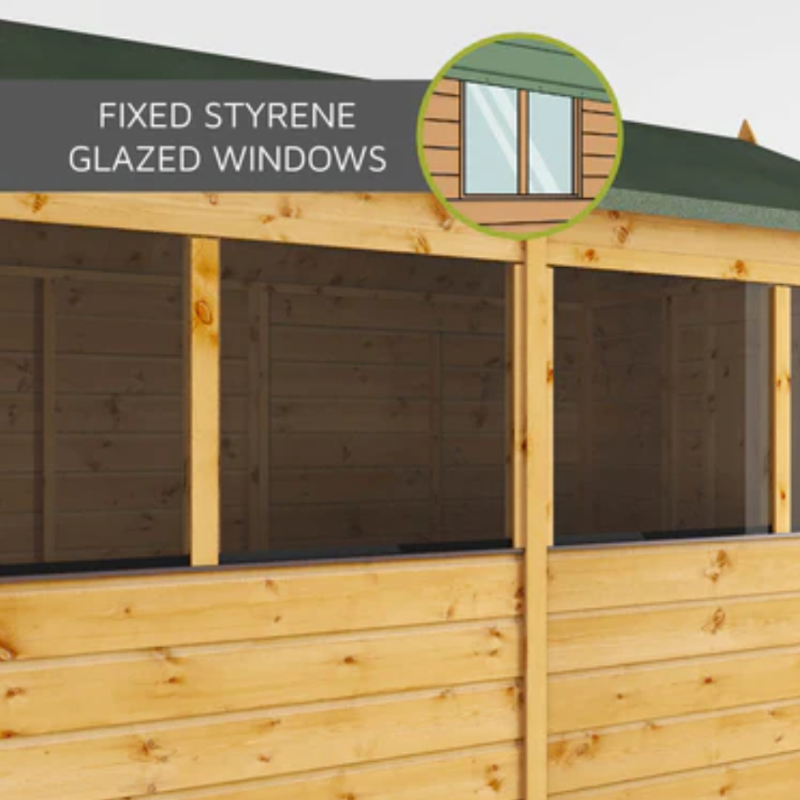 wooden apex sheds