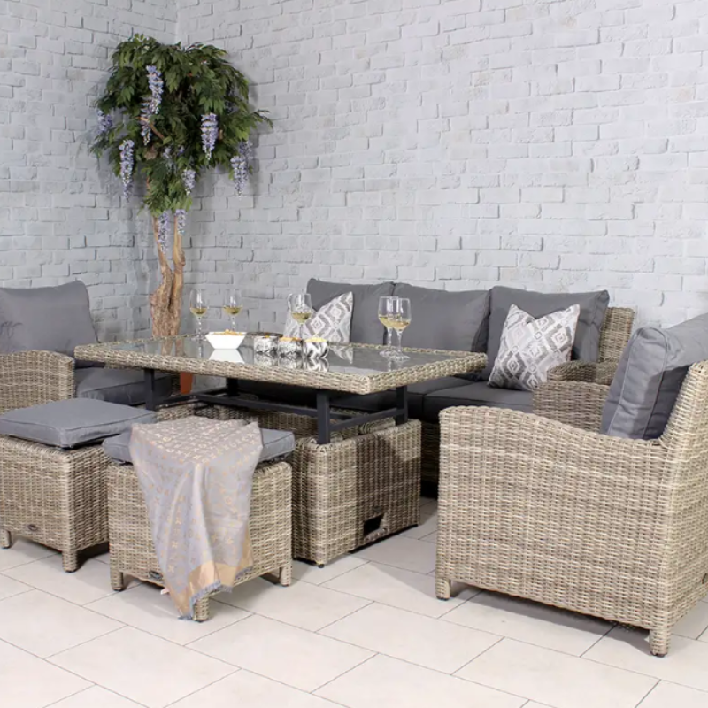 Wentworth 7 Seater 6pc Sofa Dining Set WENADJSOF-WS