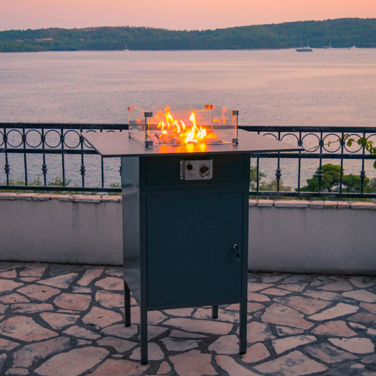 Engasco Slava High Gas Firepit Table with Legs SH90A