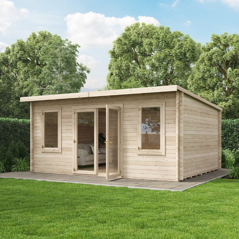 Ashley Pent Log Cabin Garden Room SM-Ashley-UT