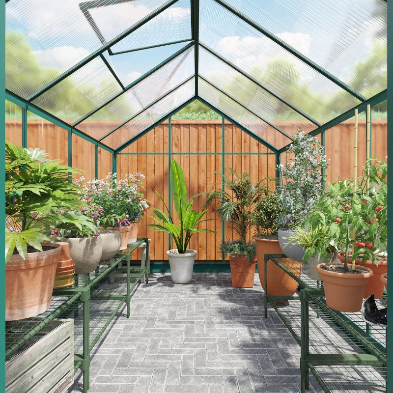 Rosette Hobby Aluminium Polycarbonate Greenhouse