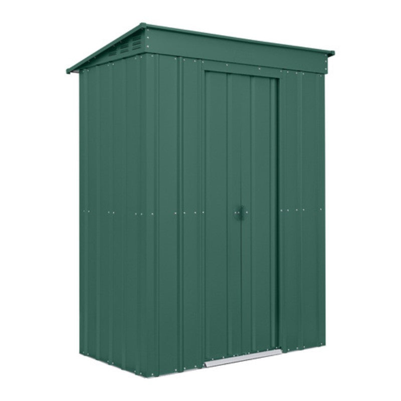 Globel 5x3ft Pent Metal Garden Shed - Anthracite Grey LOTUS53P