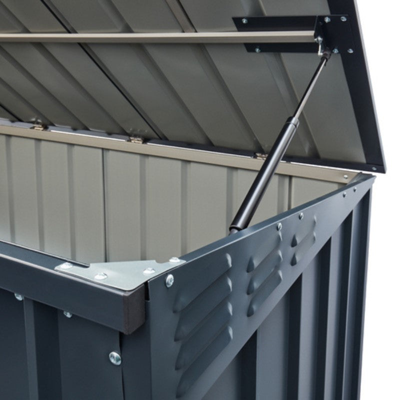 Globel 8x3ft Metal Bin Store - Triple Bin