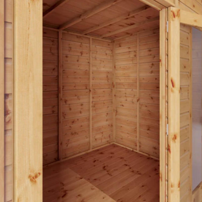 garden summerhouse with side shed​
