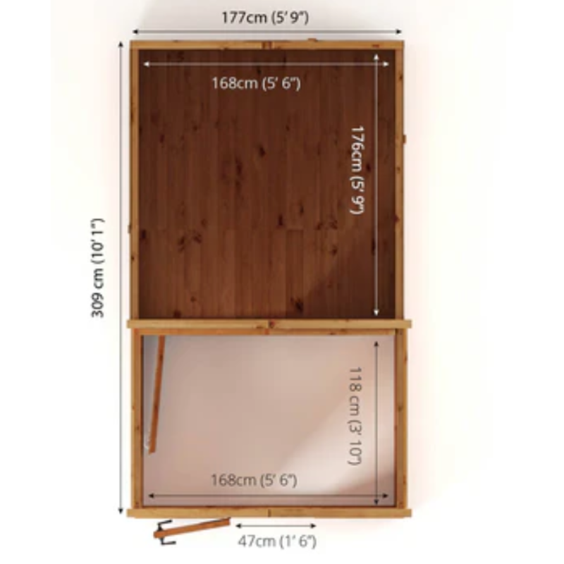 combi shed greenhouse​