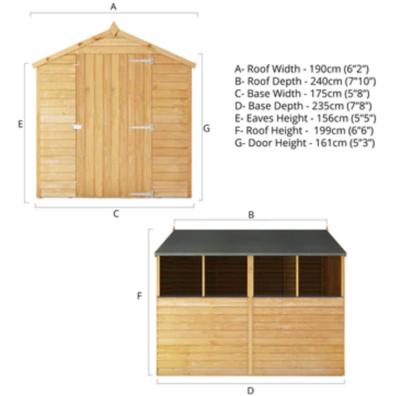 single door storage shed