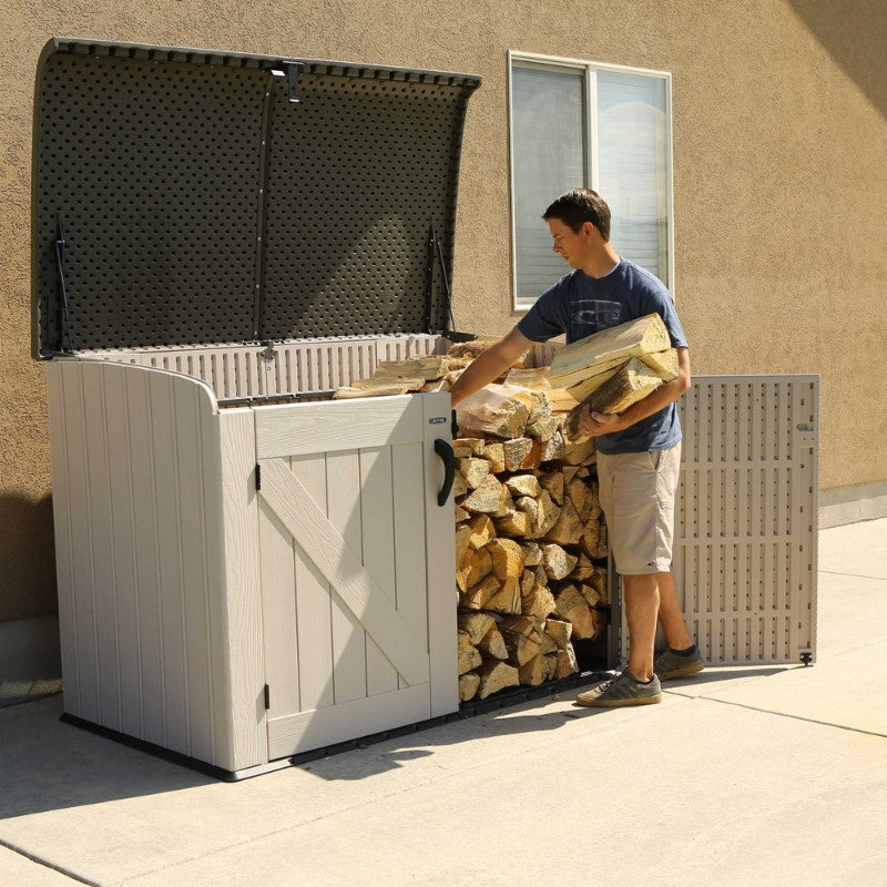 Lifetime 6x3.5ft Heavy Duty Horizontal Storage Plastic Shed LFT 6x3.5 60170