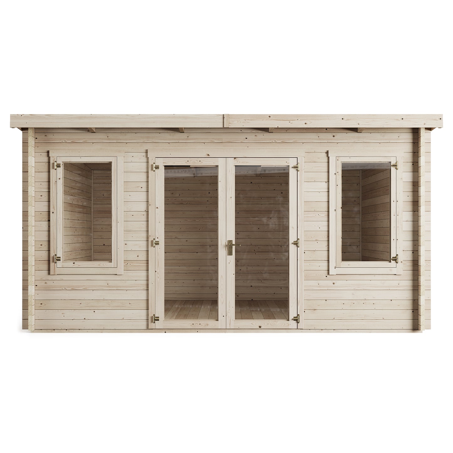 Store More Ashley Pent Log Cabin Garden Room - 4.5m x 3.5m