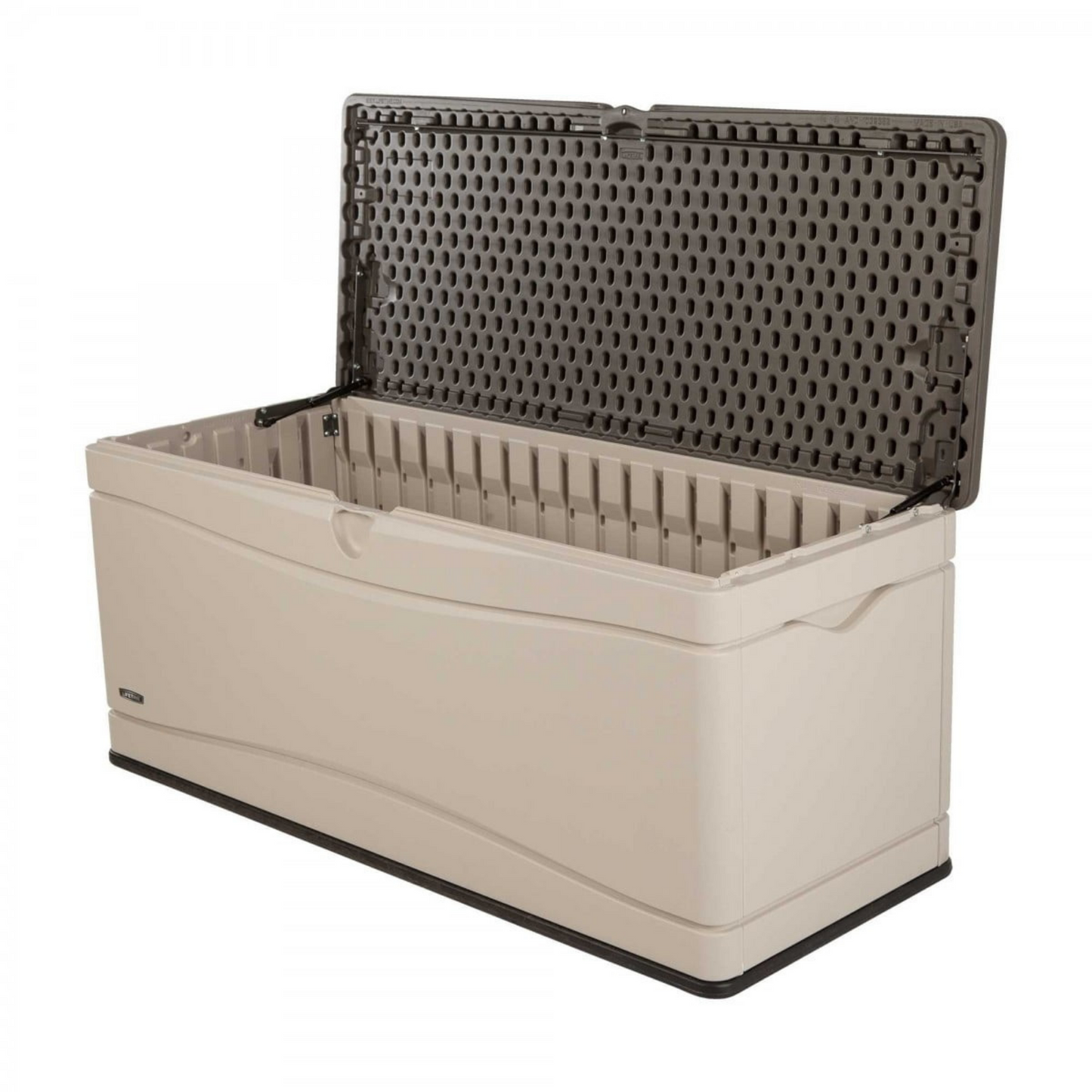 Lifetime 500 Litre Plastic Outdoor Storage Box - Brown/Desert Sand